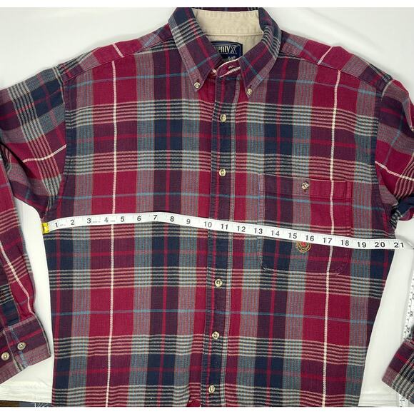 Twenty X Wrangler Button-Down Long-Sleeve Plaid Men's Shirt Size M - Picture 8 of 12